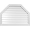 Ekena Millwork Octagonal Top Surface Mount PVC Gable Vent w/ 2"W x 1-1/2"P Brickmould Frame, 36"W x 26"H GVPOT36X2602SF - alternate 1